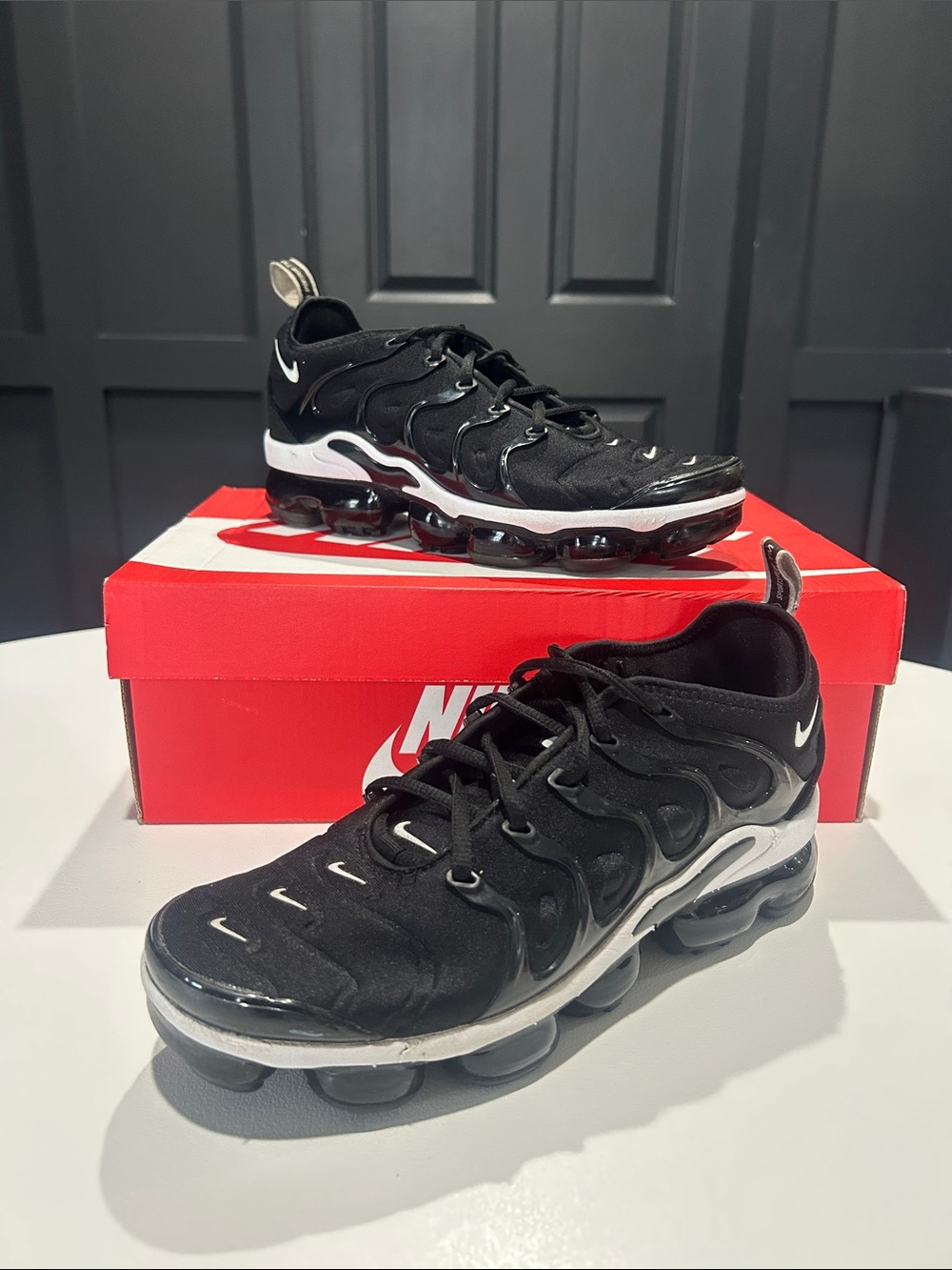 Nike Air VaporMax Plus “OverBranding Black” Women’s Size 9
